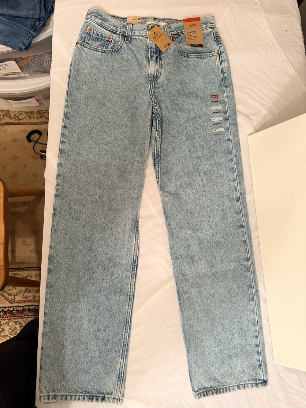Levi's Light Blue Straight Leg Jeans